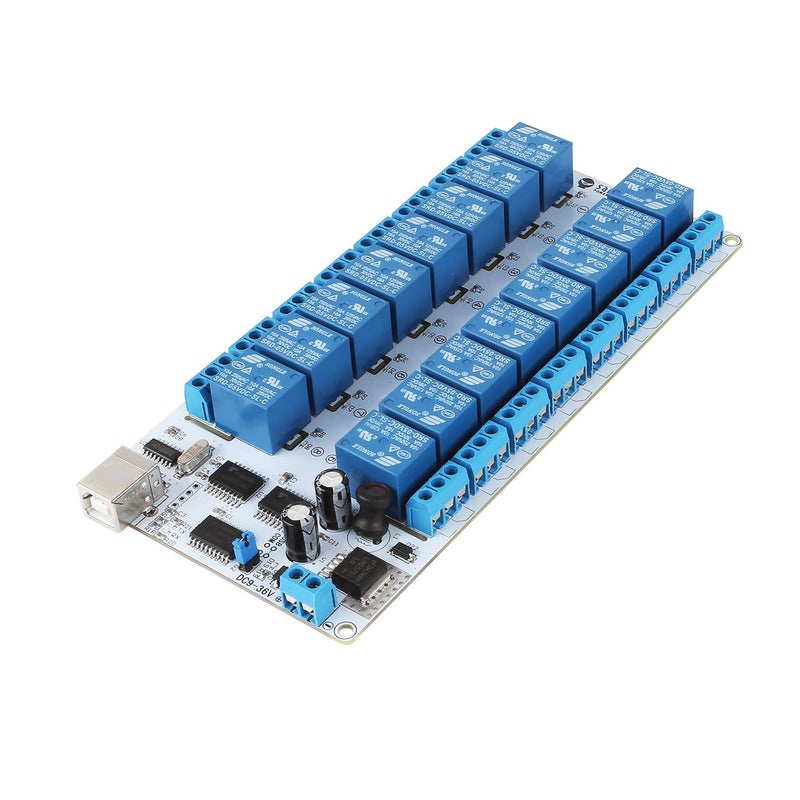 SainSmart 16-Channel 9-36V USB Relay Module - Image 1